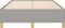vidaXL - Bedframe - zonder - matras - 120x190 - cm - stof - lichtgrijs