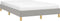 vidaXL - Bedframe - zonder - matras - 120x190 - cm - stof - lichtgrijs