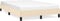vidaXL - Bedframe - zonder - matras - 120x190 - cm - stof - crèmekleurig