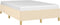 vidaXL - Bedframe - zonder - matras - 120x190 - cm - stof - crèmekleurig