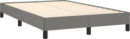vidaXL - Bedframe - zonder - matras - 120x190 - cm - stof - donkergrijs