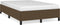 vidaXL - Bedframe - zonder - matras - 120x190 - cm - stof - donkerbruin