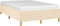 vidaXL - Bedframe - zonder - matras - 120x190 - cm - stof - crèmekleurig