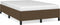 vidaXL - Bedframe - zonder - matras - 120x190 - cm - stof - donkerbruin
