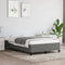 vidaXL - Bedframe - zonder - matras - 120x190 - cm - stof - donkergrijs