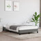 vidaXL - Bedframe - zonder - matras - 120x190 - cm - stof - donkergrijs