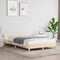 vidaXL - Bedframe - zonder - matras - 120x190 - cm - stof - crèmekleurig