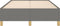 vidaXL - Bedframe - zonder - matras - 120x190 - cm - stof - donkergrijs