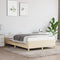 vidaXL - Bedframe - zonder - matras - 120x190 - cm - stof - crèmekleurig