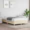 vidaXL - Bedframe - zonder - matras - 120x190 - cm - stof - crèmekleurig