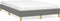 vidaXL - Bedframe - zonder - matras - 120x190 - cm - stof - donkergrijs