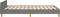 vidaXL - Bedframe - zonder - matras - 120x190 - cm - stof - donkergrijs