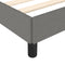 vidaXL - Bedframe - zonder - matras - 120x190 - cm - stof - donkergrijs