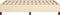 vidaXL - Bedframe - zonder - matras - 120x190 - cm - stof - crèmekleurig