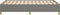 vidaXL - Bedframe - zonder - matras - 120x190 - cm - stof - donkergrijs