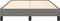 vidaXL - Bedframe - zonder - matras - 120x190 - cm - stof - donkergrijs