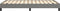 vidaXL - Bedframe - zonder - matras - 120x190 - cm - stof - donkergrijs