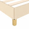 vidaXL - Bedframe - zonder - matras - 120x190 - cm - stof - crèmekleurig