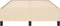 vidaXL - Bedframe - zonder - matras - 120x190 - cm - stof - crèmekleurig