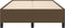 vidaXL - Bedframe - zonder - matras - 120x190 - cm - stof - donkerbruin