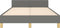 vidaXL - Bedframe - zonder - matras - 120x190 - cm - stof - donkergrijs