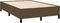 vidaXL - Bedframe - zonder - matras - 120x190 - cm - stof - donkerbruin