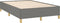 vidaXL - Bedframe - zonder - matras - 120x190 - cm - stof - donkergrijs