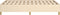 vidaXL - Bedframe - zonder - matras - 120x190 - cm - stof - crèmekleurig