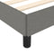 vidaXL - Bedframe - zonder - matras - 120x190 - cm - stof - donkergrijs