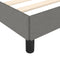 vidaXL - Bedframe - zonder - matras - 120x190 - cm - stof - donkergrijs