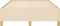 vidaXL - Bedframe - zonder - matras - 120x190 - cm - stof - crèmekleurig