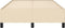 vidaXL - Bedframe - zonder - matras - 120x190 - cm - stof - crèmekleurig