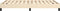 vidaXL - Bedframe - zonder - matras - 120x190 - cm - stof - crèmekleurig