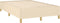 vidaXL - Bedframe - zonder - matras - 120x190 - cm - stof - crèmekleurig