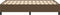 vidaXL - Bedframe - zonder - matras - 120x190 - cm - stof - donkerbruin