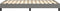 vidaXL - Bedframe - zonder - matras - 120x190 - cm - stof - donkergrijs