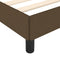 vidaXL - Bedframe - zonder - matras - 120x190 - cm - stof - donkerbruin