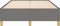 vidaXL - Bedframe - zonder - matras - 120x190 - cm - stof - donkergrijs