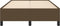 vidaXL - Bedframe - zonder - matras - 120x190 - cm - stof - donkerbruin