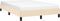 vidaXL - Bedframe - zonder - matras - 120x190 - cm - stof - crèmekleurig
