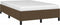 vidaXL - Bedframe - zonder - matras - 120x190 - cm - stof - donkerbruin