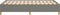 vidaXL - Bedframe - zonder - matras - 120x190 - cm - stof - donkergrijs