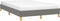vidaXL - Bedframe - zonder - matras - 120x190 - cm - stof - donkergrijs