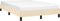 vidaXL - Bedframe - zonder - matras - 120x190 - cm - stof - crèmekleurig