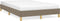 vidaXL - Bedframe - zonder - matras - 120x190 - cm - stof - taupe
