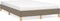 vidaXL - Bedframe - zonder - matras - 120x190 - cm - stof - taupe