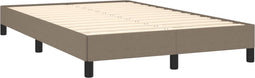 vidaXL - Bedframe - zonder - matras - 120x190 - cm - stof - taupe