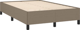 vidaXL - Bedframe - zonder - matras - 120x190 - cm - stof - taupe