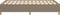 vidaXL - Bedframe - zonder - matras - 120x190 - cm - stof - taupe