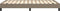 vidaXL - Bedframe - zonder - matras - 120x190 - cm - stof - taupe